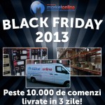 Comunicat: 10.000 de comenzi in valoare de 1.8 mil euro, in 3 zile de Black Friday, la MarketOnline
