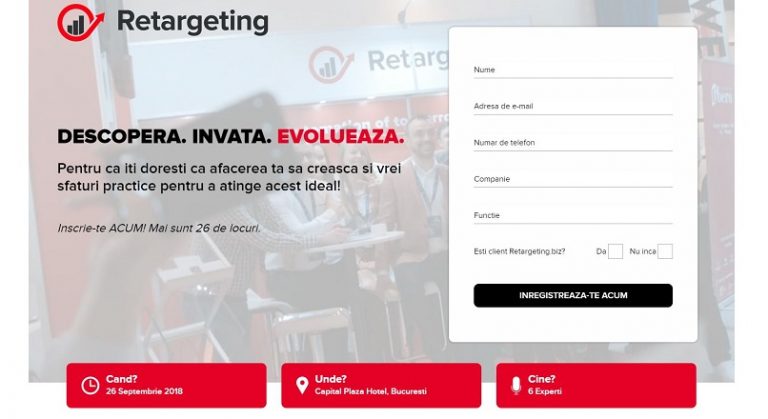 Retargeting.biz organizeaza Meet Retargeting (26 septembrie, Bucuresti)