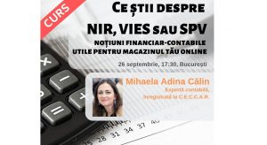 Invata intensiv contabilitate la cursul „Ce stii despre NIR, VIES sau SPV”