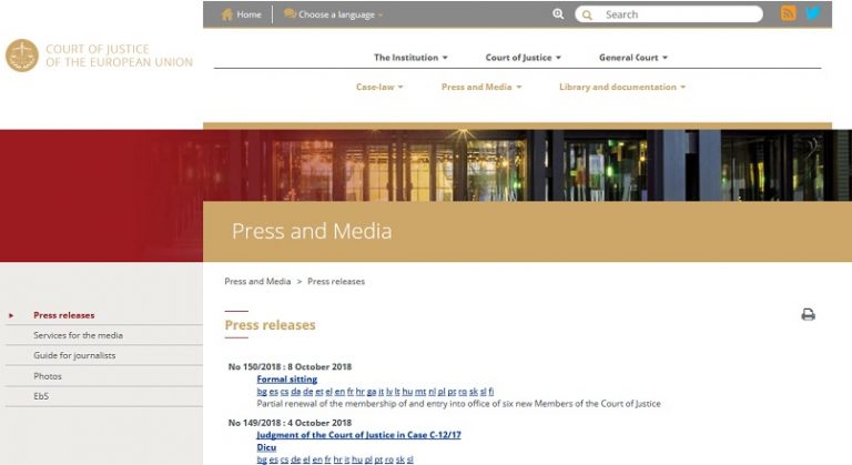 Curtea de Justitie a UE defineste calitatea de „comerciant online”