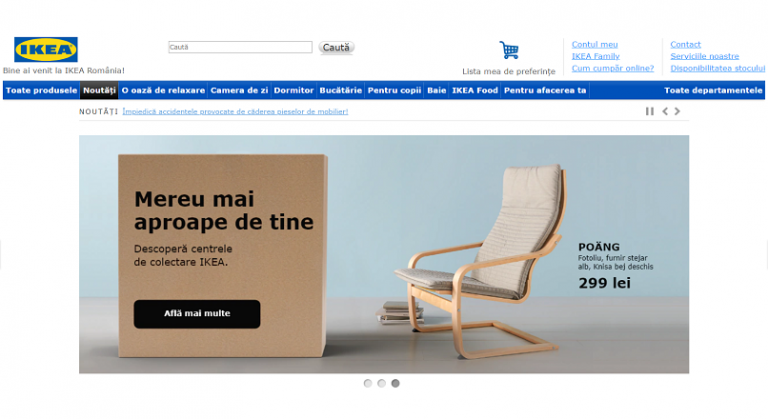 Romania este tara in care IKEA vinde online cel mai bine
