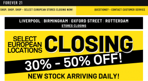 Brand-ul Forever 21 spera sa fie salvat de e-commerce