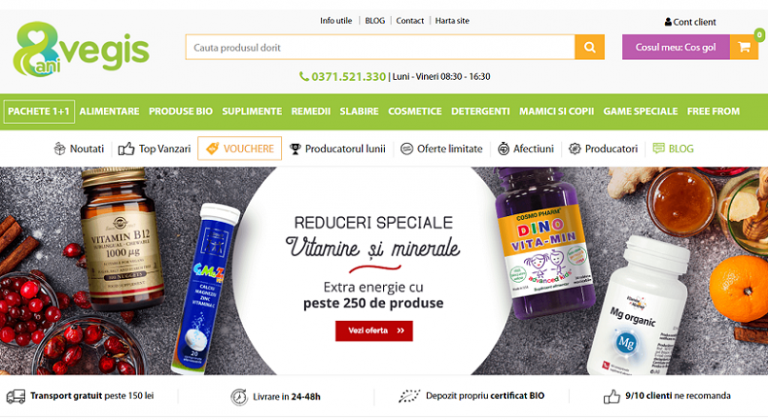 Vegis.ro: afaceri de 3,2 milioane € (+20% YoY), in 2019