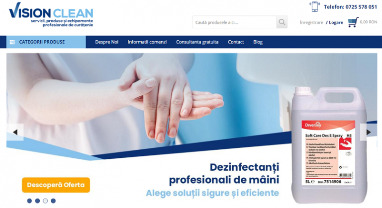 COVID-19: VisionClean.ro, vanzari mai mari cu 550% YoY, in martie-iunie 2020