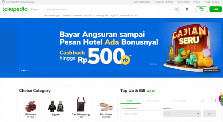 Google a investit in marketplace-ul indonezian Tokopedia.com