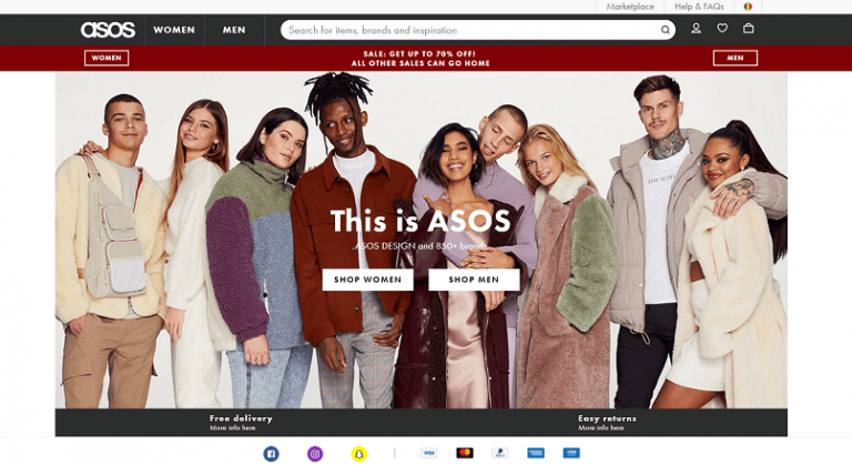 ASOS a introdus o taxa pentru britanicii care fac des retur comenzilor online