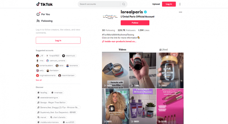 L’Oreal mizeaza pe TikTok, pentru a-si creste vanzarile e-commerce