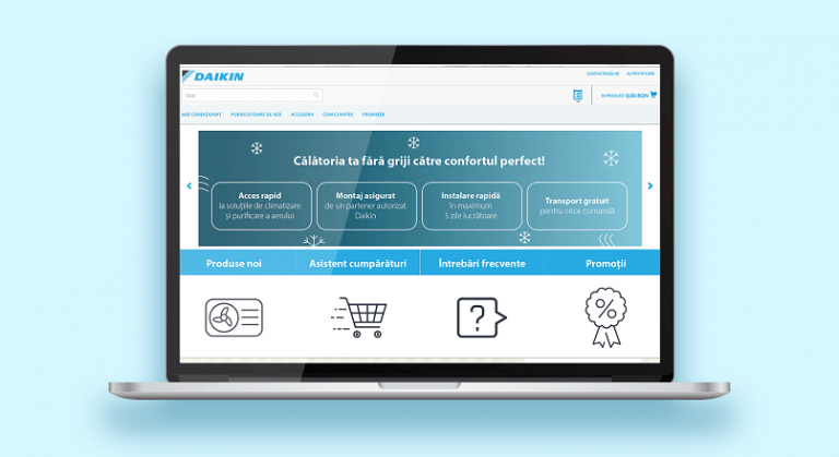Daikin Romania si-a lansat propriul magazin online, buydaikin.ro