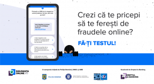 Stii sa te feresti de fraudele online? Fa-ti testul, pe sigurantaonline.ro!