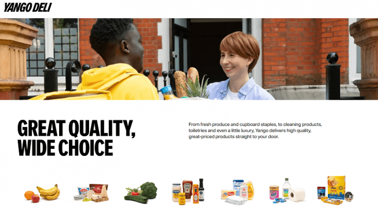 App-ul Yango Deli livreaza alimente in 15 minute, in Londra