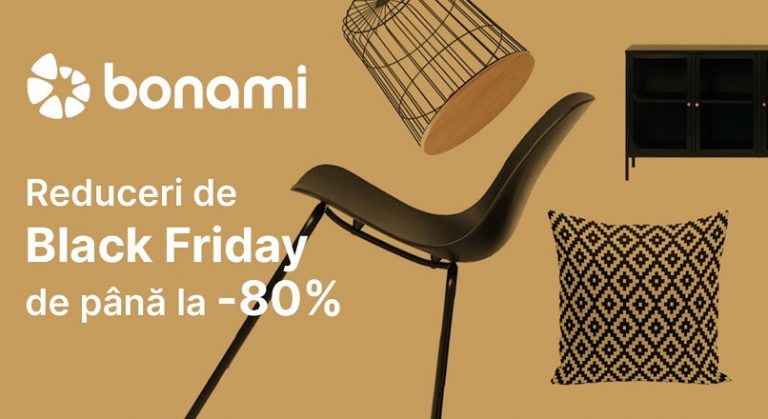 Black Friday 2021, la Bonami.ro (1-28 noiembrie): reduceri de pana la 80%