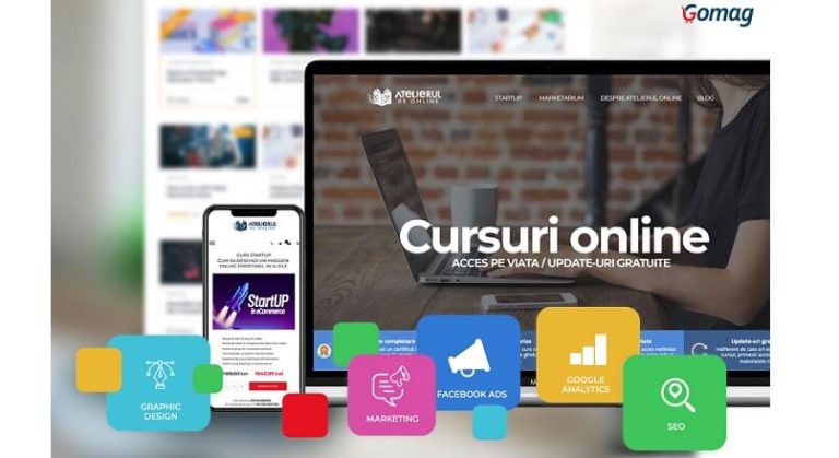 Gomag lanseaza aplicatia Cursuri Online, pentru creatorii de produse digitale premium