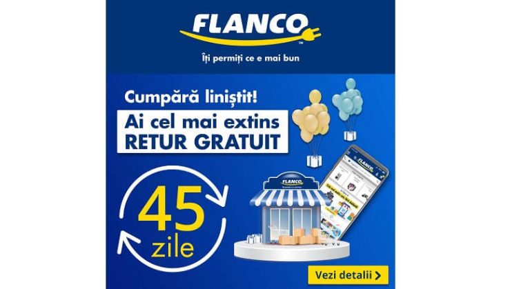 Flanco lanseaza cea mai extinsa perioada de retur gratuit, din retailul electro-IT