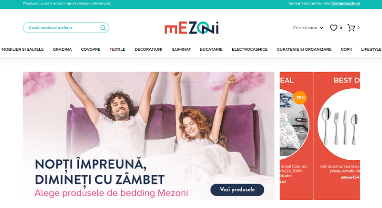 Mezoni.ro: cifra de afaceri mai mare cu 33% YoY, in 2021