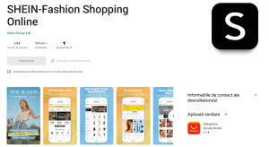 Aplicatia Shein este mai descarcata decat Amazon Shopping