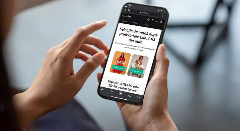 GLAMI.ro lanseaza (pe homepage) instrumentul de hiper-personalizare GLAMI Quiz