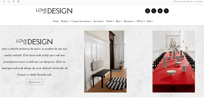S-a lansat LoveDesign.ro, site dedicat produselor premium pentru amenajarea casei
