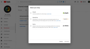 YouTube mizeaza masiv pe e-commerce, cu ajutorul Shopify