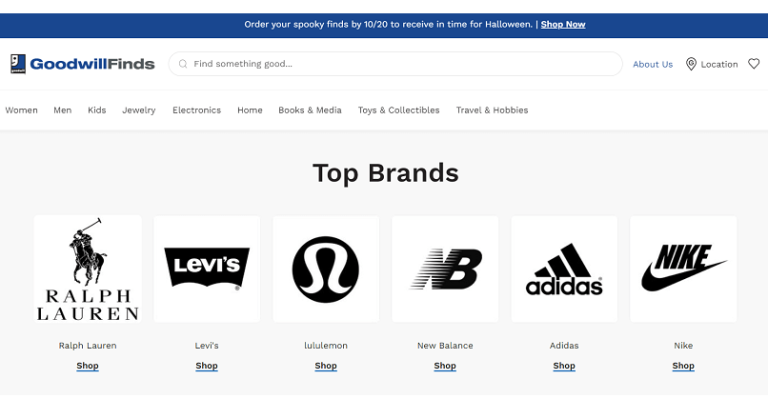 SUA: Goodwill a lansat un marketplace online de produse second-hand