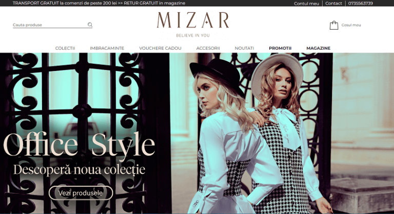 MIZAR.ro: +25% comenzi si un cos online mediu de 299 lei, in 2022