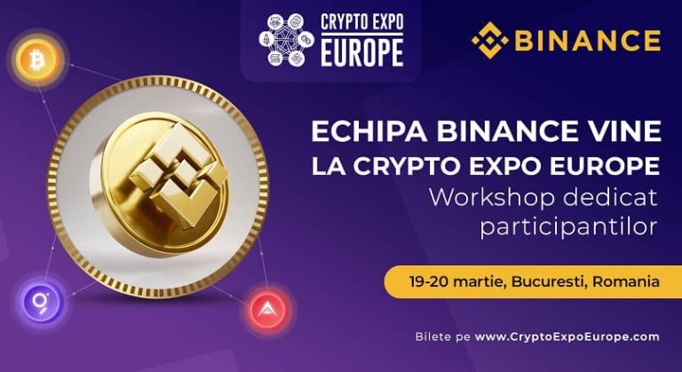 Workshop Binance (furnizor de infrastructura blockchain), la Crypto Expo Europe