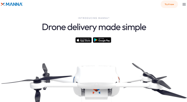 Start-up-ul irlandez Manna Aero isi aduce dronele in SUA si Europa