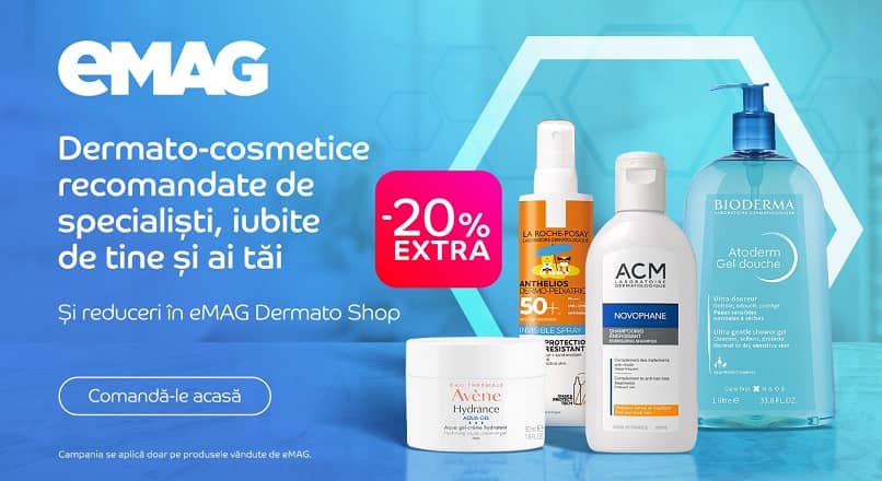 eMAG a lansat Dermato Shop, un shop-in-shop online, cu peste 3.000 de produse