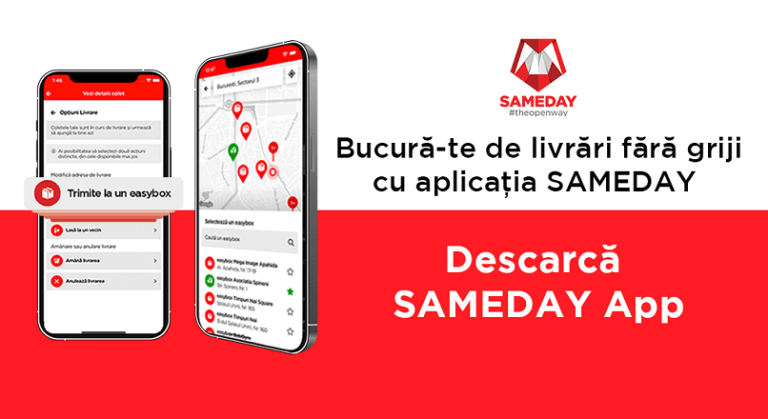 Sameday a investit peste 1 milion € intr-o aplicatie mobila proprie