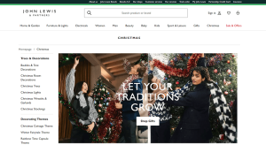 JohnLewis.com a lansat din timp o sectiune de Craciun