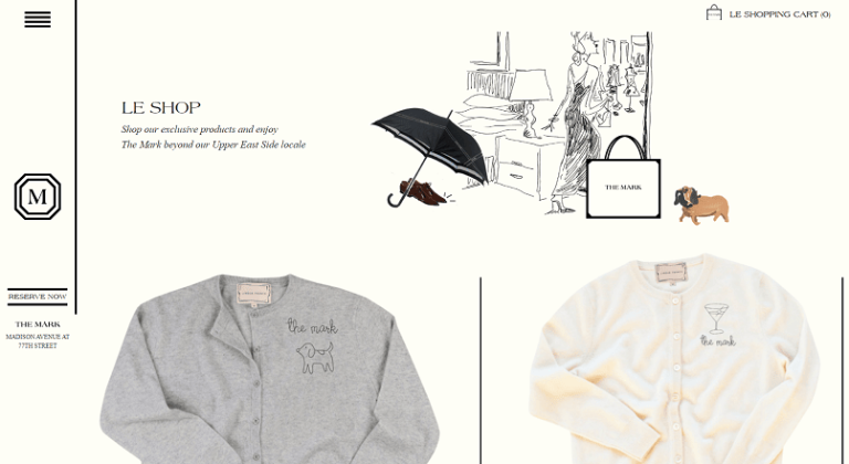 Hotelul The Mark (New York) ofera o experienta de lux via shopping online