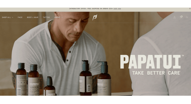 Dwayne „The Rock” Johnson vinde propriile produse cosmetice, pe Papatui.com