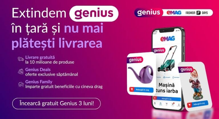 Serviciul Genius (eMAG.ro) se extinde in 300 de localitati din Romania
