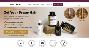 FullyVital.com mizeaza pe abonamente online, pentru a combate caderea parului