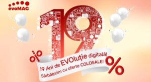 evoMAG.ro implineste 19 ani si introduce 2 noi categorii de produse, in portofoliu