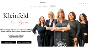 Brandul Kleinfeld vinde online rochii de mireasa second-hand