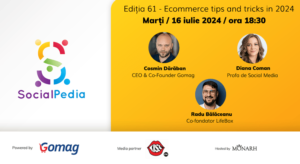 SocialPedia 61: Totul despre e-commerce, in 2024, cu Diana Coman, Cosmin Daraban si Radu Balaceanu