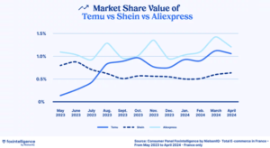 Temu are un market share mai mare ca Shein, in Franta (raport)
