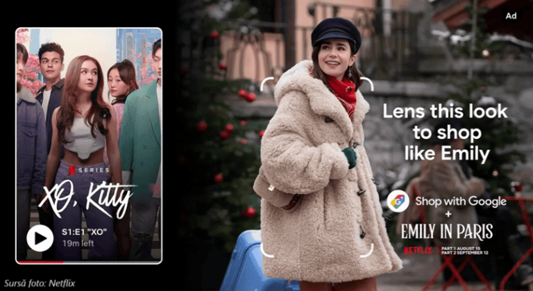 Netflix si Google integreaza continut shoppable in serialul „Emily in Paris”