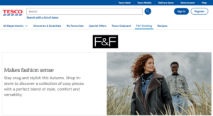 Marketplace-ul Tesco.com vinde din nou imbracaminte marca F&F