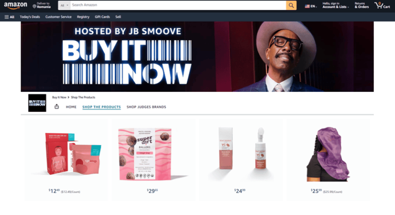 Amazon a lansat o emisiune-concurs, pentru a vinde online produse noi