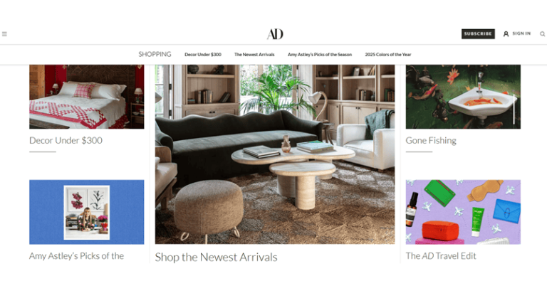 Cum atrage Architectural Digest consumatorii de pe YouTube, pe propriul websiste e-commerce