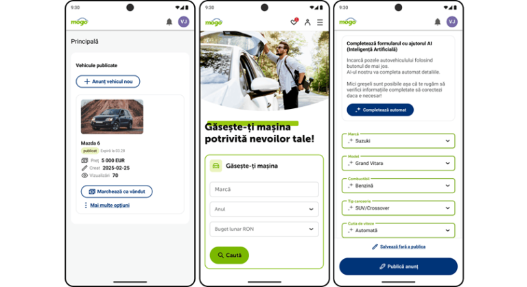 Platforma de masini second-hand Automogo.ro s-a extins catre B2C