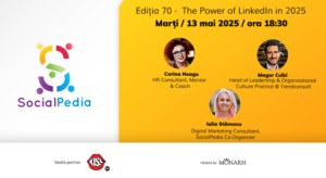 SocialPedia 70: Despre comunicarea pe LinkedIn, cu Corina Neagru, Magor Csibi siIulia Stanescu