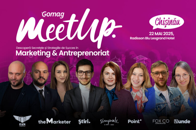 Antreprenorii din Republica Moldova sunt invitati la Gomag MeetUp Chisinau, pe 22 mai