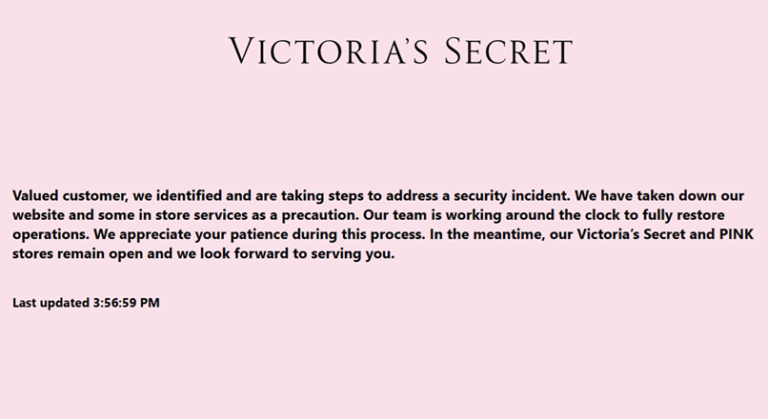 VictoriasSecret.com s-a inchis temporar, din cauza unui incident legat de securitate