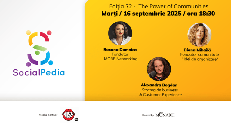 SocialPedia 72: Despre puterea comunitatilor in 2025, cu Roxana Domnica, Diana Mihaila si Alexandra Bogdan
