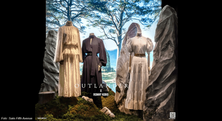 „Outlander” se promoveaza printr-un parteneriat cu ronnykobo.com si saksfifthavenue.com