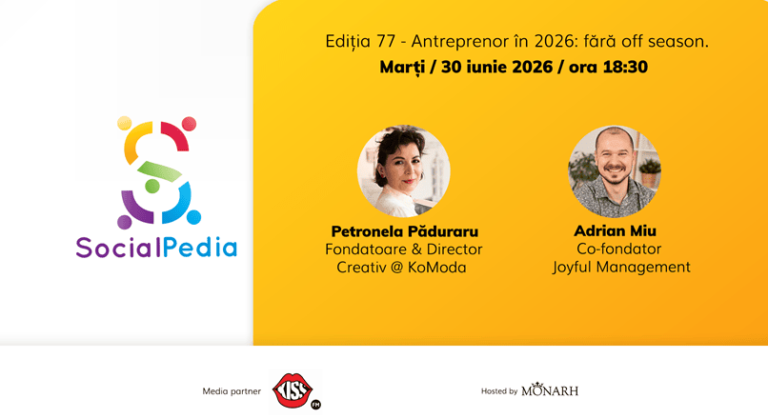 SocialPedia 77: Antreprenoriat in 2026, cu Petronela Paduraru si Adrian Miu