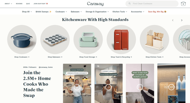 Cum a ajuns Caraway sa vanda si pe Walmart (online si in 500 de magazine fizice)
