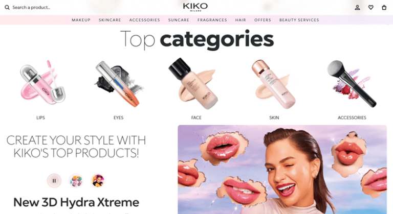 KIKO MILANO si-a lansat magazinul online in Romania: kikocosmetics.ro